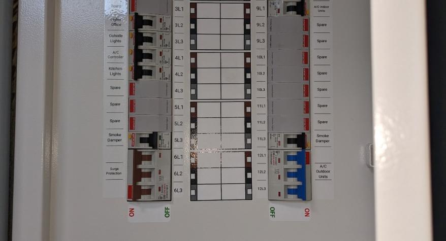 Photo of a distribution board 