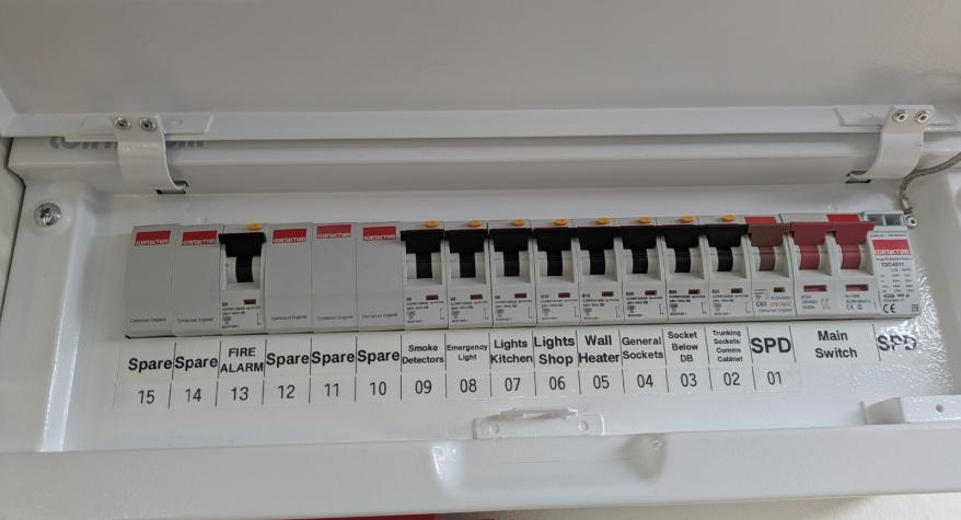 Consumer Unit Change in a Charity Shop in New Alresford